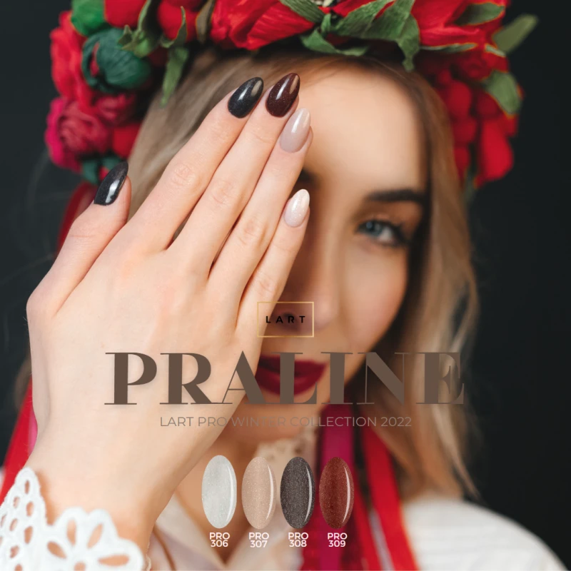 306 Puder kolorowy LART PRO Manicure Tytanowy, 14g