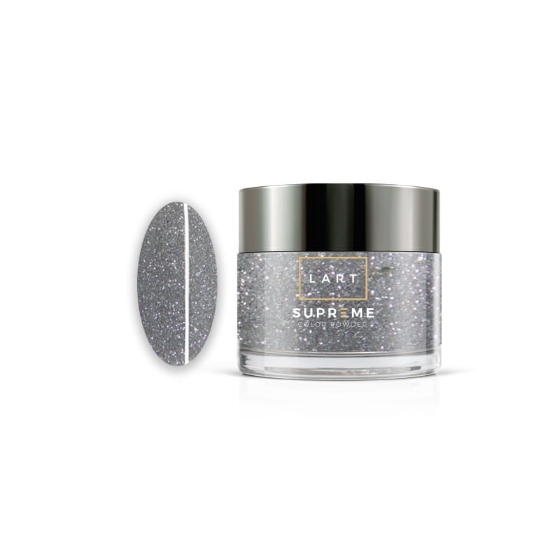 LS 112 Puder kolorowy LART SUPREME, Manicure Tytanowy, 14g