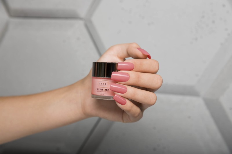 LS 10 Puder kolorowy LART SUPREME, Manicure Tytanowy, 14g