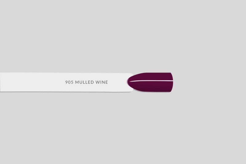 905 MULLED WINE, lakier hybrydowy LART, manicure hybrydowy, 8ml