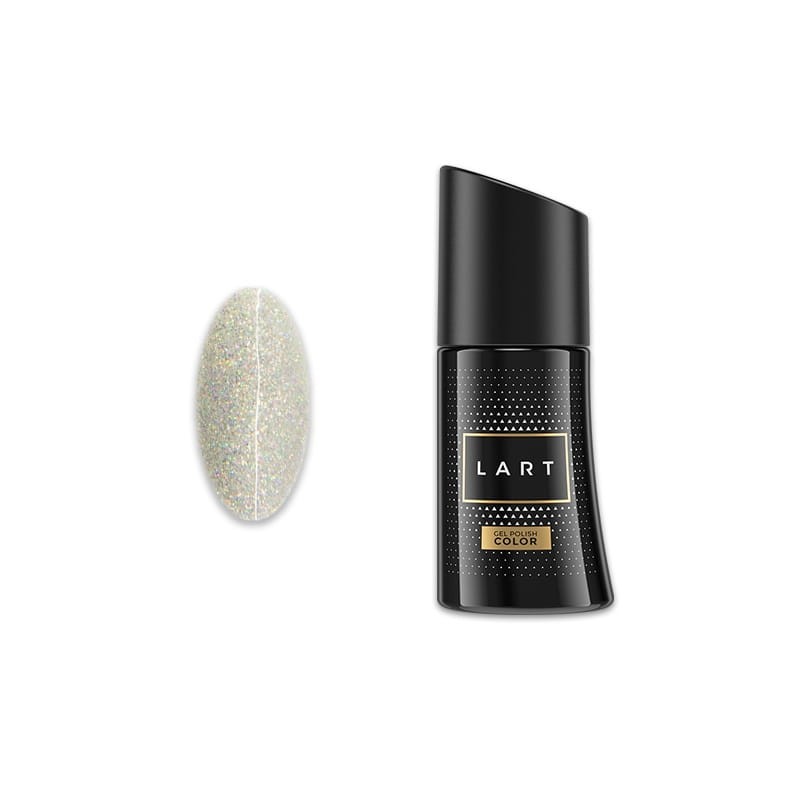 703 SILVER HOLO, lakier hybrydowy LART, manicure hybrydowy, 8ml