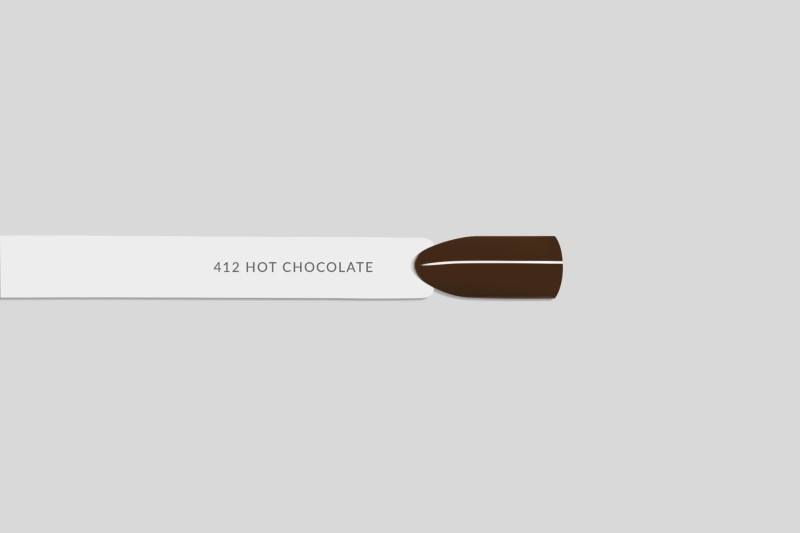 412 HOT CHOCOLATE, lakier hybrydowy LART, manicure hybrydowy, 8ml
