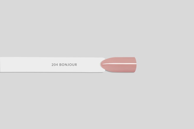 204 BONJOUR, lakier hybrydowy LART, manicure hybrydowy, 8ml