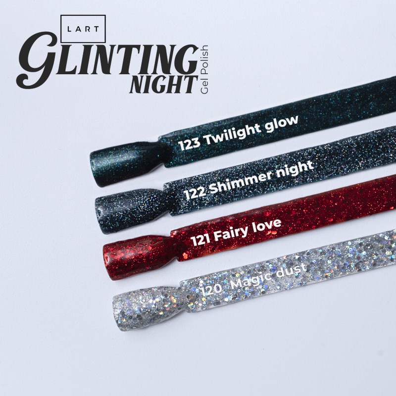 123 TWILIGHT GLOW, lakier hybrydowy LART, manicure hybrydowy, 8ml