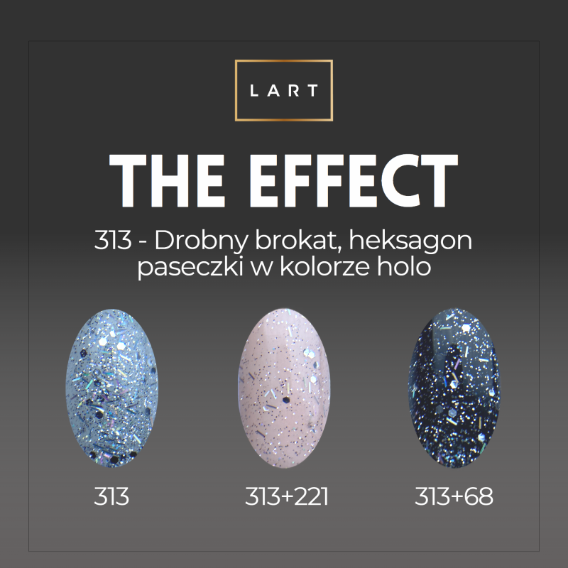313 Puder The Effect LART PRO Manicure Tytanowy, 14g