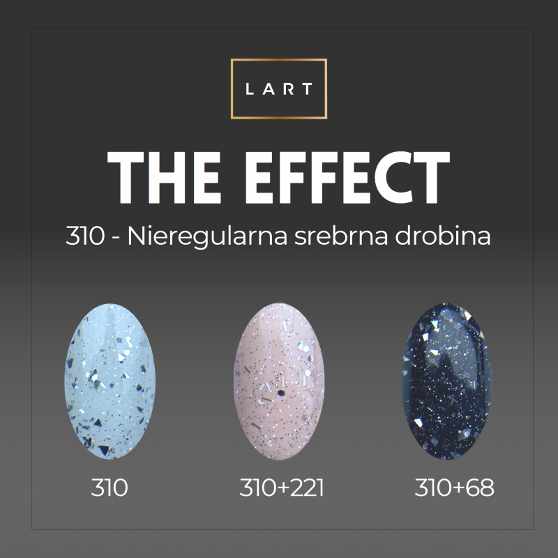 310 Puder The Effect LART PRO Manicure Tytanowy, 14g