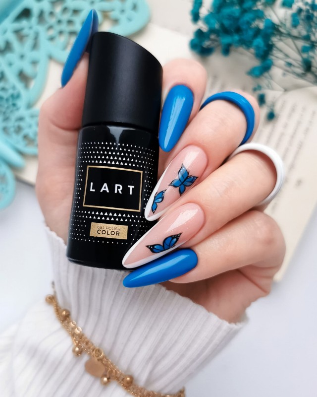 43 KOBALT, lakier hybrydowy LART, manicure hybrydowy, 8ml