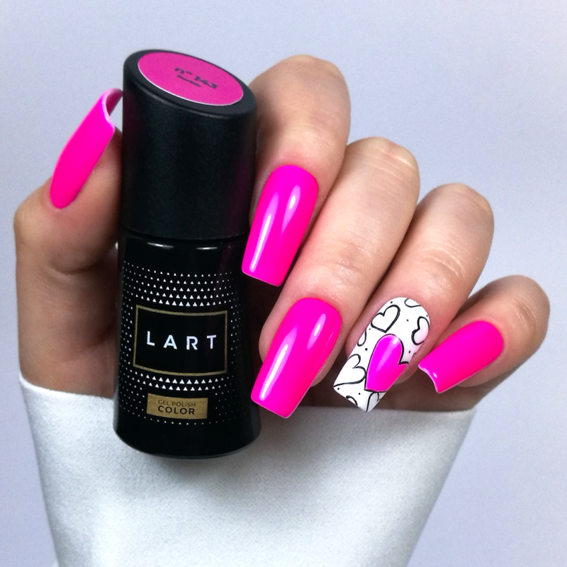 143 BARBIE, lakier hybrydowy LART, manicure hybrydowy, 8ml