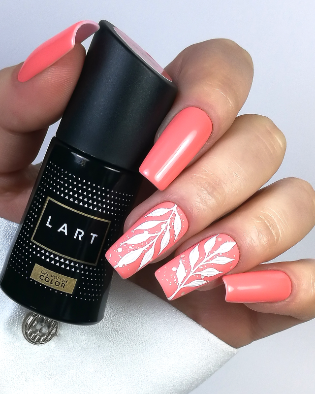 140 LIVING CORAL, lakier hybrydowy LART, manicure hybrydowy, 8ml
