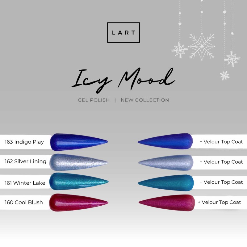 161 WINTER LAKE, lakier hybrydowy LART, manicure hybrydowy, 8ml