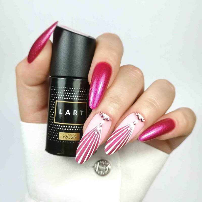 160 COOL BLUSH, lakier hybrydowy LART, manicure hybrydowy, 8ml