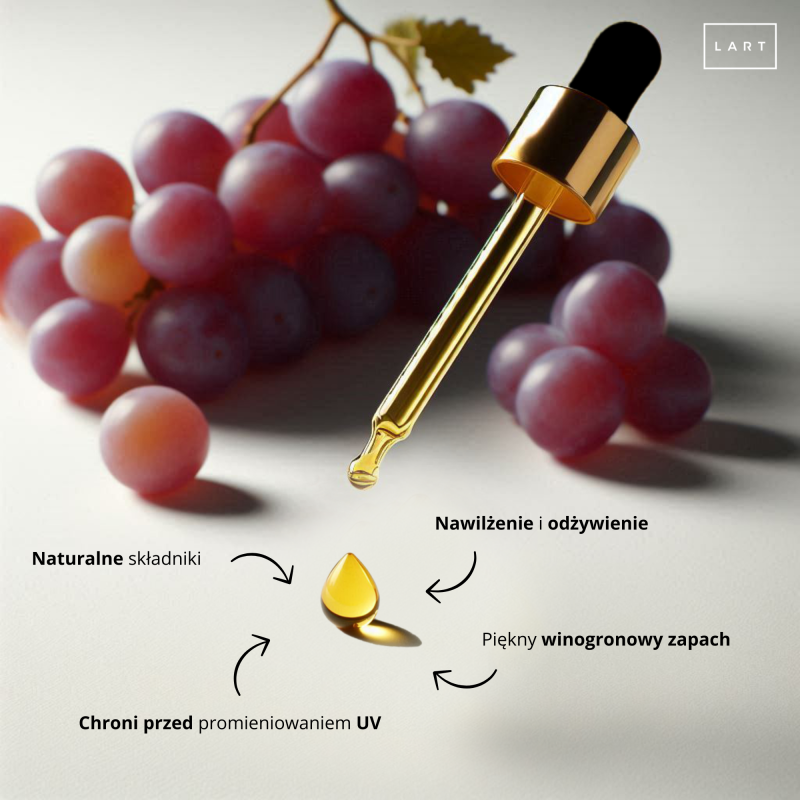 Oliwka do skórek i paznokci Grape LART CARE, 15ml