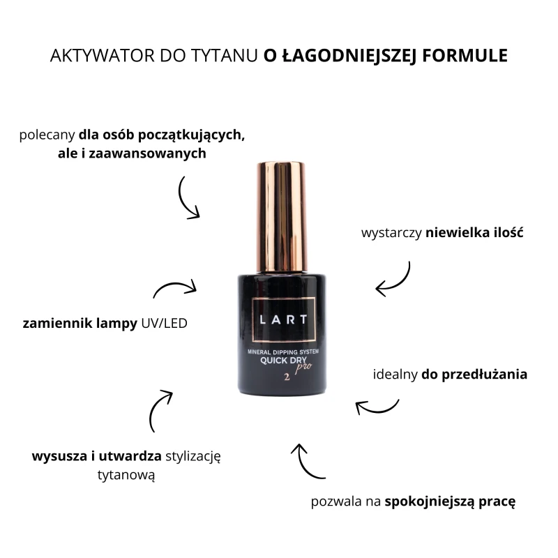 BASIC Quick Dry CLEAR, Manicure Tytanowy LART PRO, 15ml