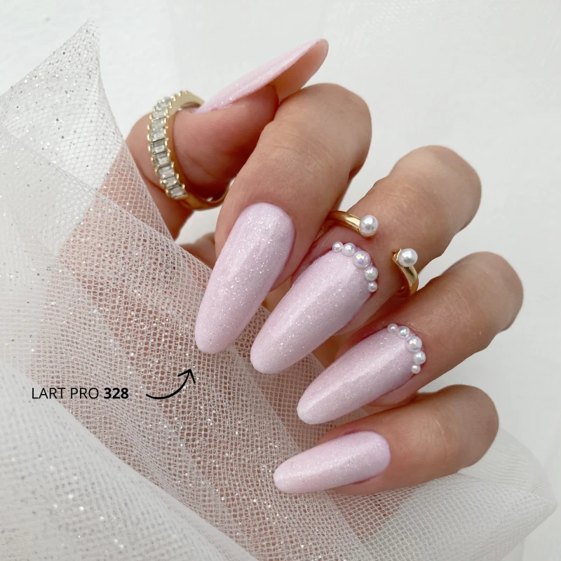 328 Puder kolorowy LART PRO Manicure Tytanowy, 14g