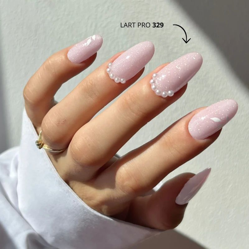 329 Puder kolorowy LART PRO Manicure Tytanowy, 14g