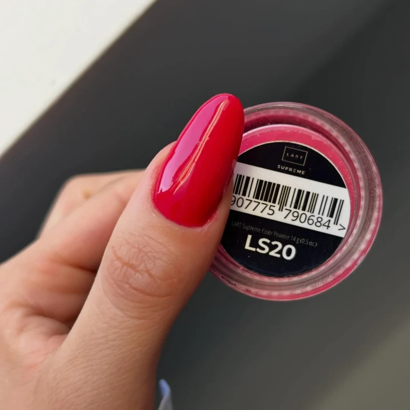 LS 20 Puder kolorowy LART SUPREME, Manicure Tytanowy, 14g