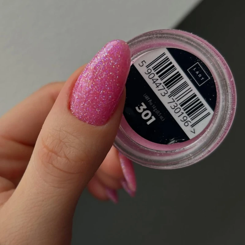 301 Puder kolorowy LART PRO Manicure Tytanowy, 14g