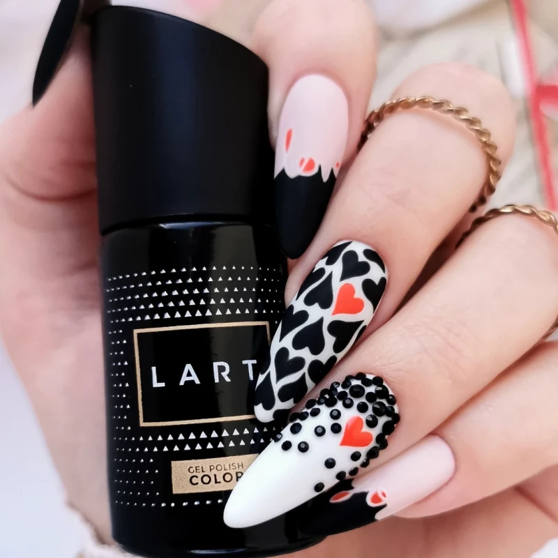 02 MIDNIGHT, lakier hybrydowy LART, manicure hybrydowy, 8ml
